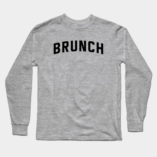 Simple Brunch Design Long Sleeve T-Shirt by Portals